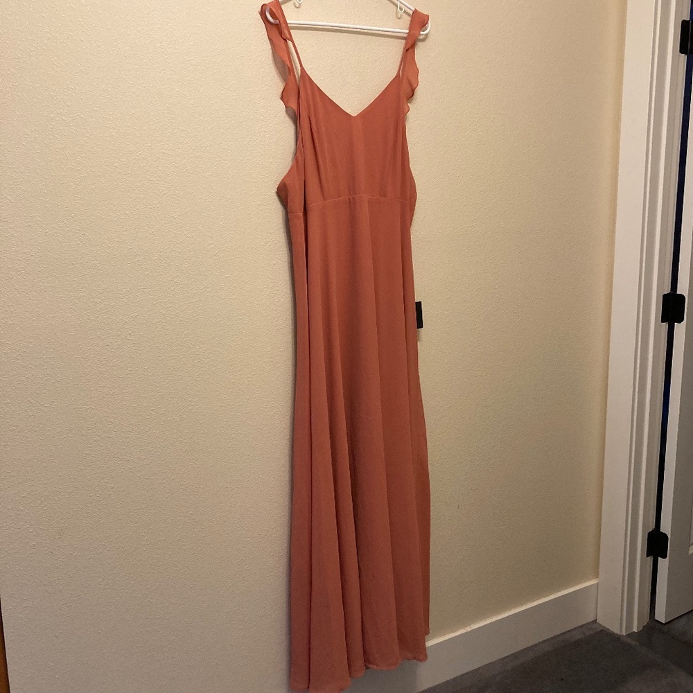 NWT Lulu's Maxi dress, Salmon, Size XL